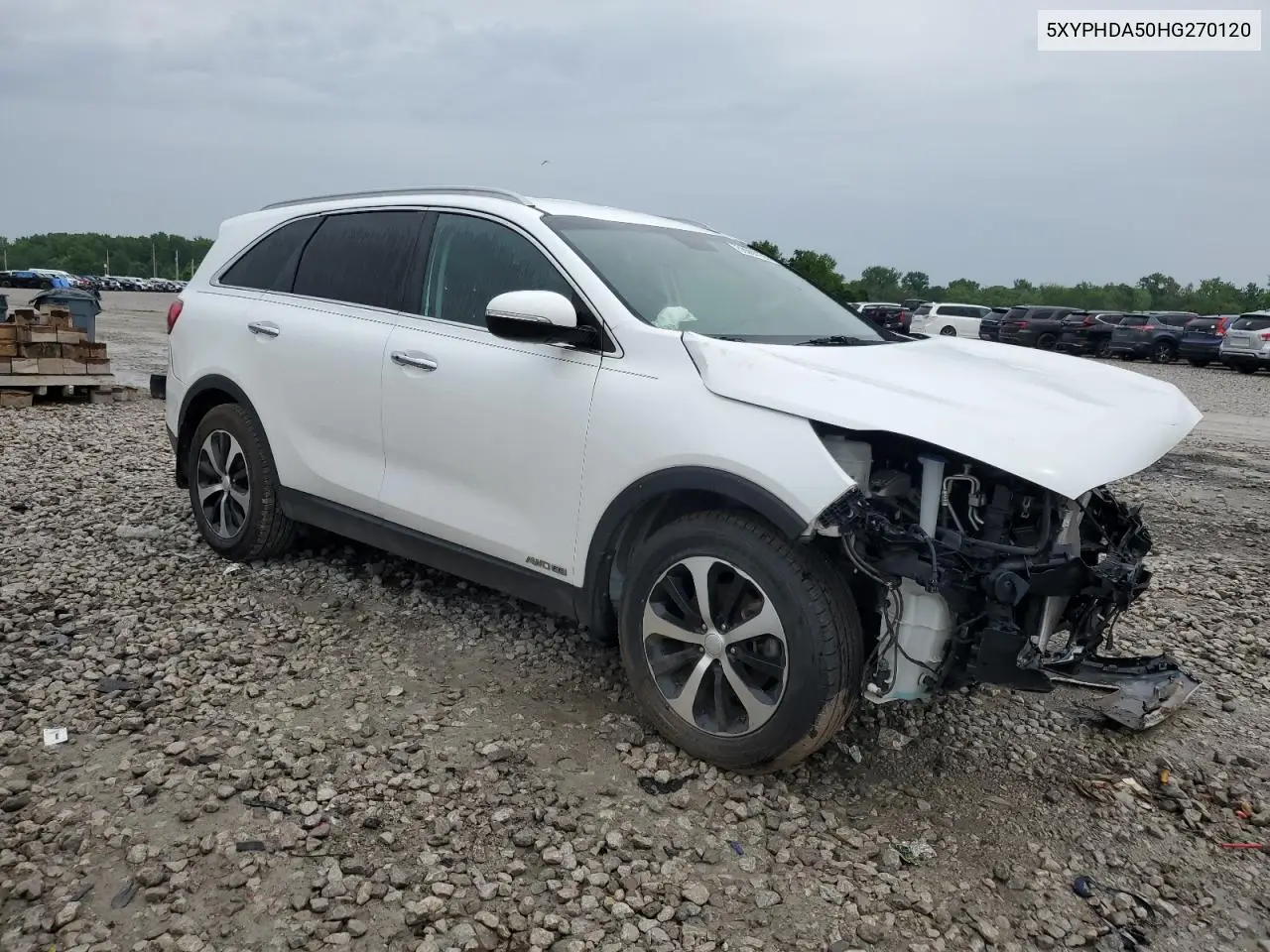 2017 Kia Sorento Ex VIN: 5XYPHDA50HG270120 Lot: 56504135