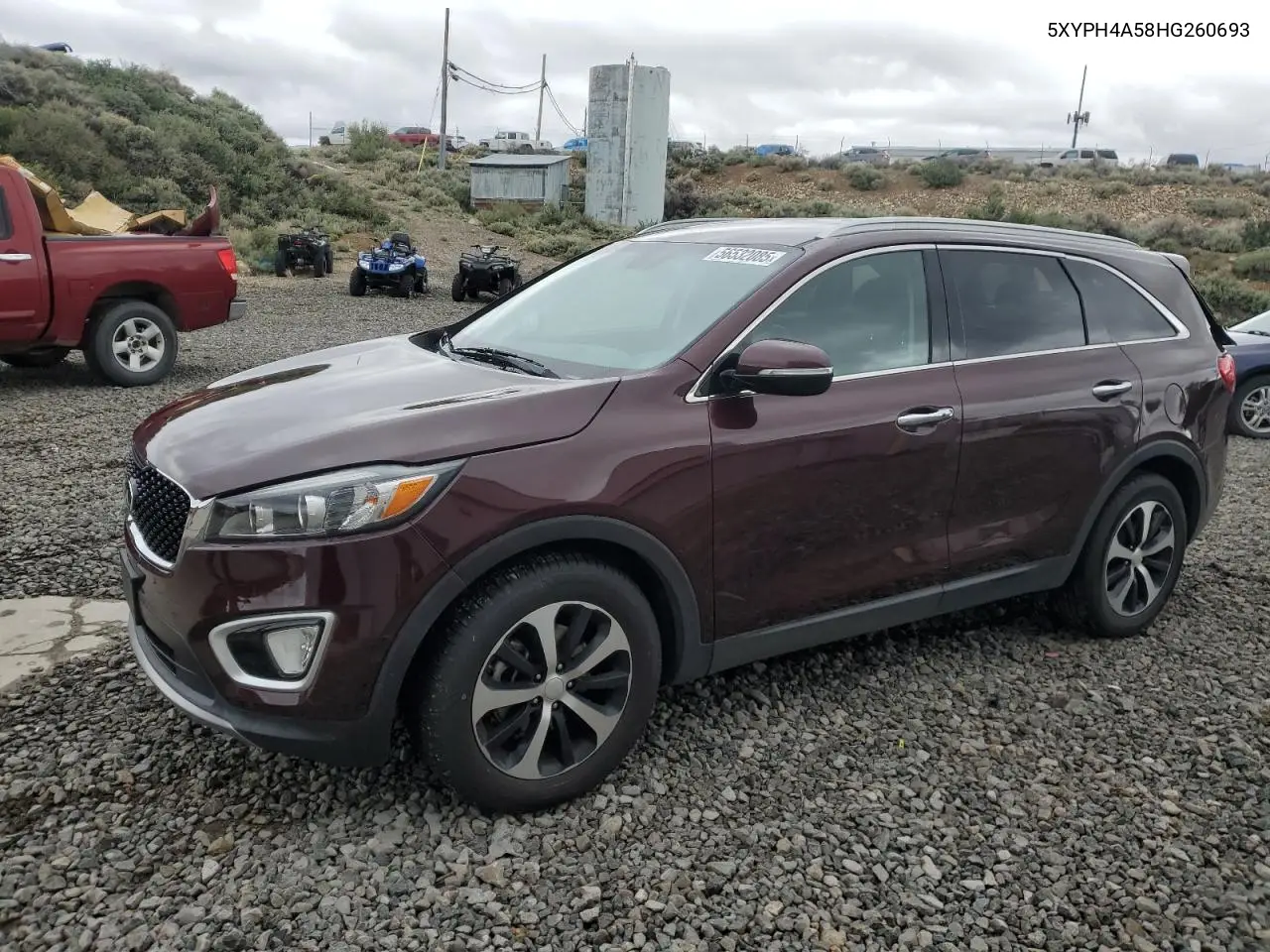 2017 Kia Sorento Ex VIN: 5XYPH4A58HG260693 Lot: 56532085