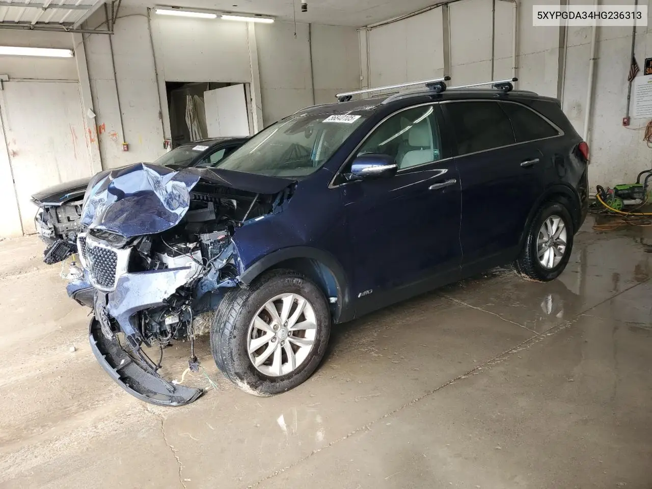2017 Kia Sorento Lx VIN: 5XYPGDA34HG236313 Lot: 56840105