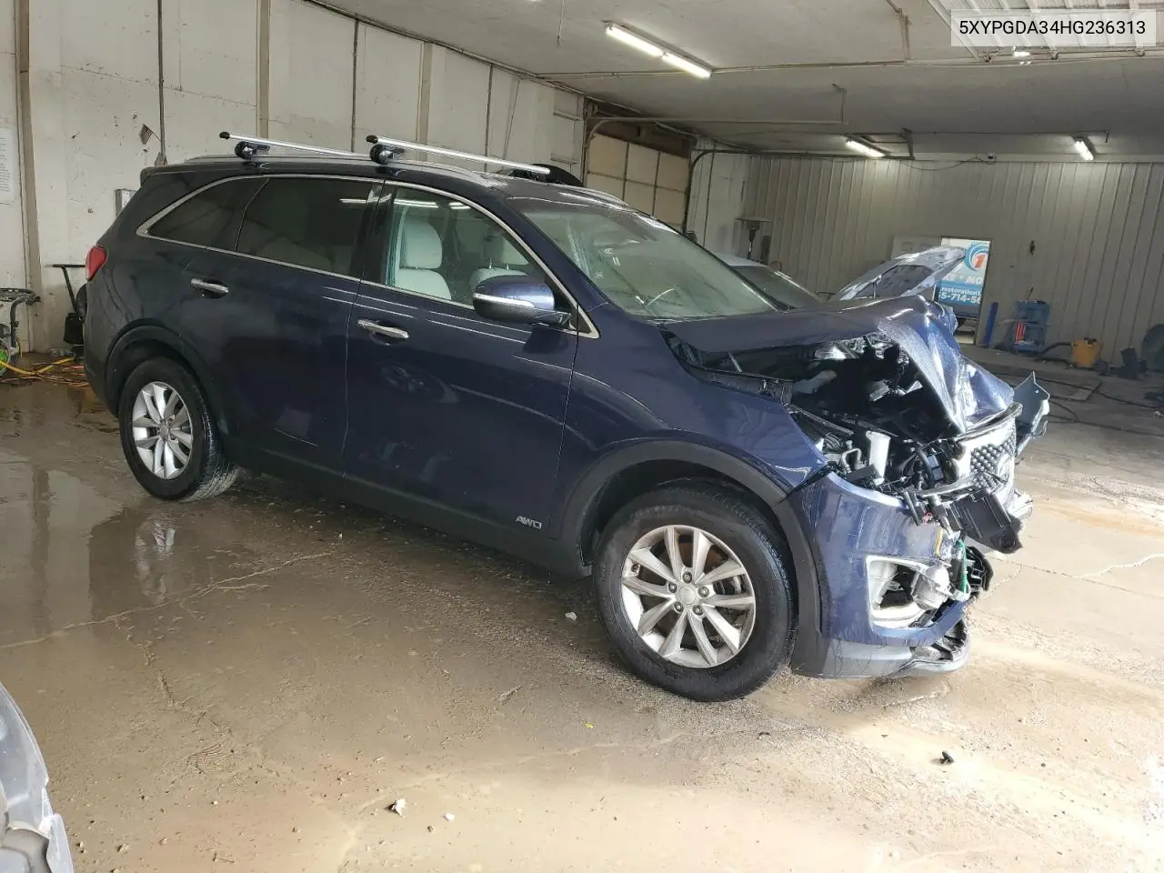 2017 Kia Sorento Lx VIN: 5XYPGDA34HG236313 Lot: 56840105