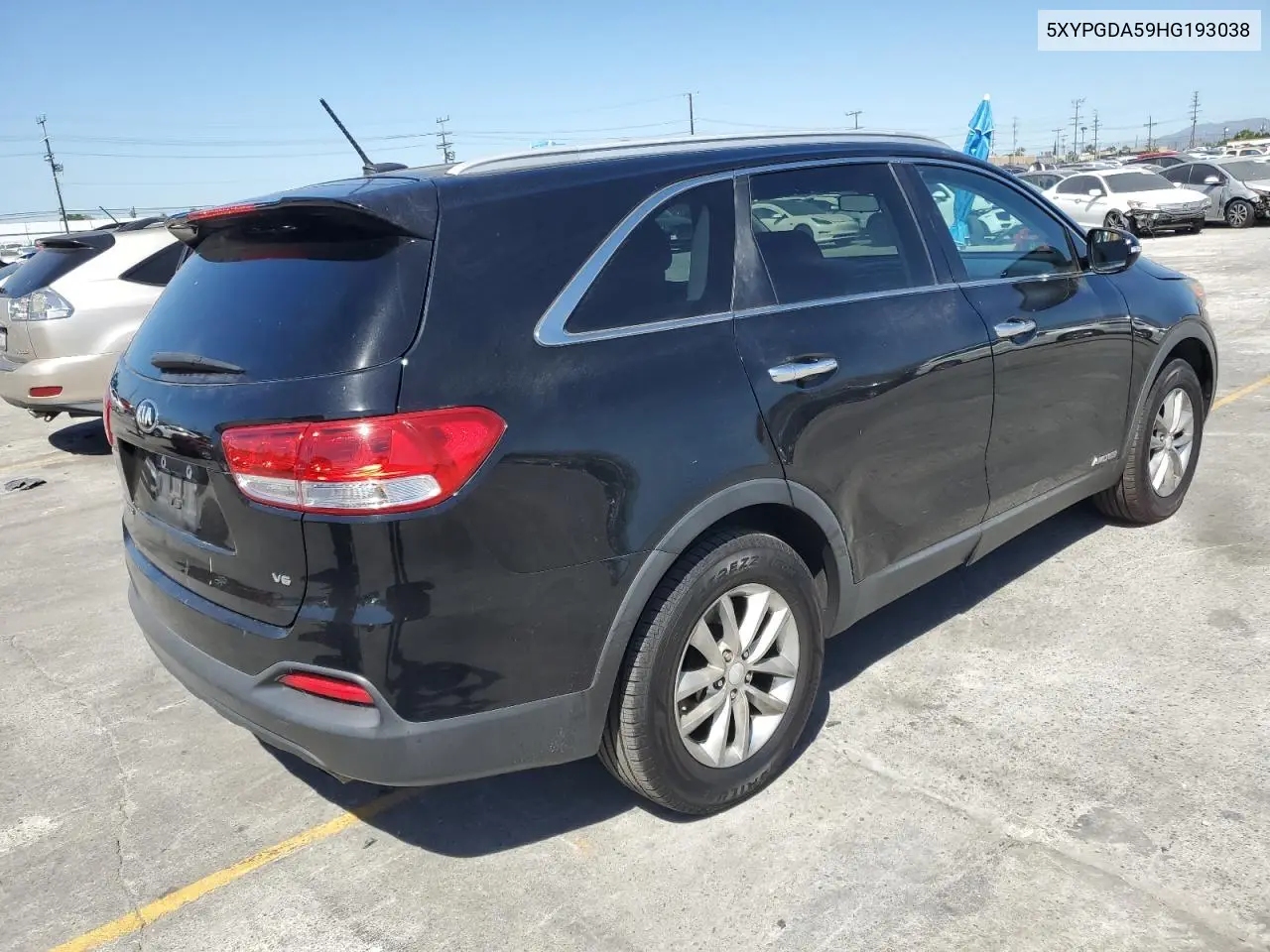 2017 Kia Sorento Lx VIN: 5XYPGDA59HG193038 Lot: 56889955