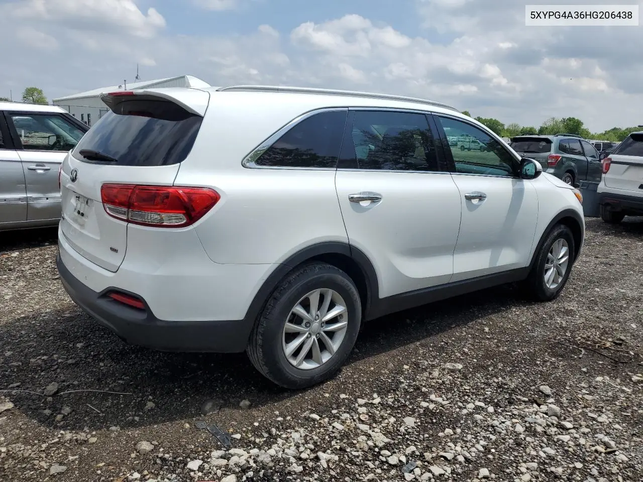 2017 Kia Sorento Lx VIN: 5XYPG4A36HG206438 Lot: 57059895