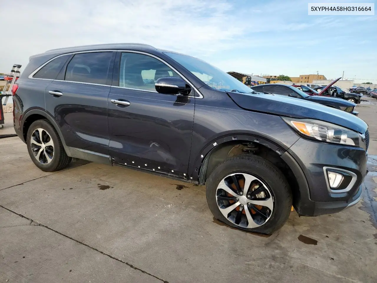 2017 Kia Sorento Ex VIN: 5XYPH4A58HG316664 Lot: 58795395