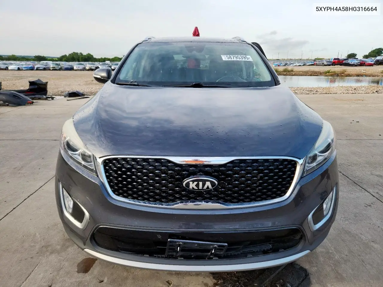 2017 Kia Sorento Ex VIN: 5XYPH4A58HG316664 Lot: 58795395