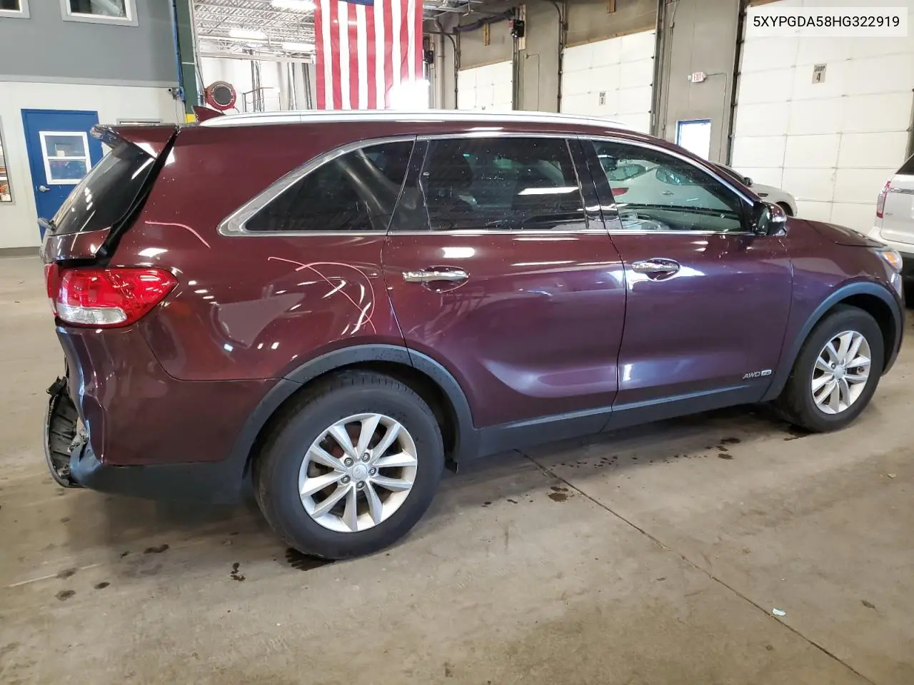 2017 Kia Sorento Lx VIN: 5XYPGDA58HG322919 Lot: 62748275