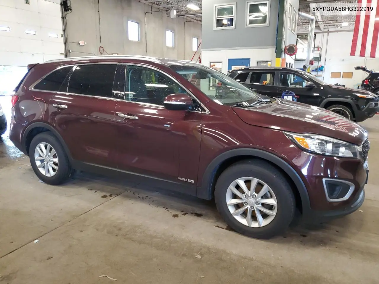2017 Kia Sorento Lx VIN: 5XYPGDA58HG322919 Lot: 62748275