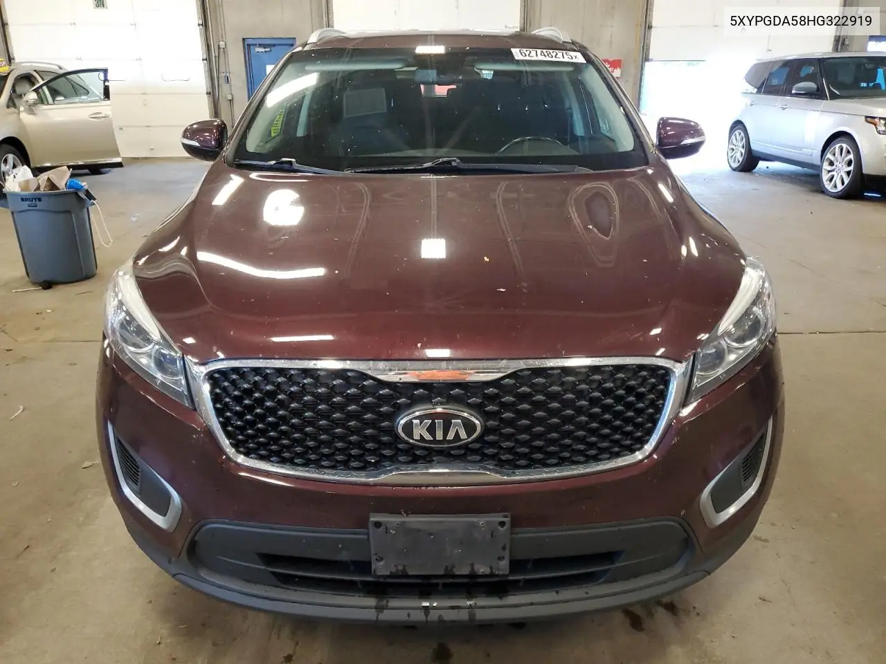 2017 Kia Sorento Lx VIN: 5XYPGDA58HG322919 Lot: 62748275