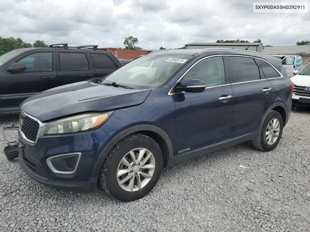 2017 Kia Sorento Lx VIN: 5XYPGDA55HG292911 Lot: 62880415