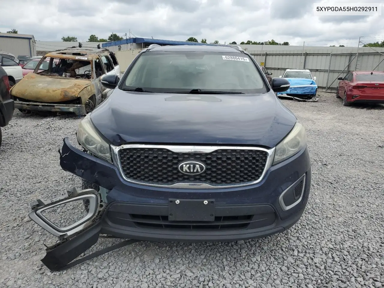2017 Kia Sorento Lx VIN: 5XYPGDA55HG292911 Lot: 62880415