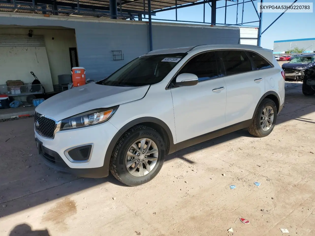 2017 Kia Sorento Lx VIN: 5XYPG4A53HG220783 Lot: 63037335