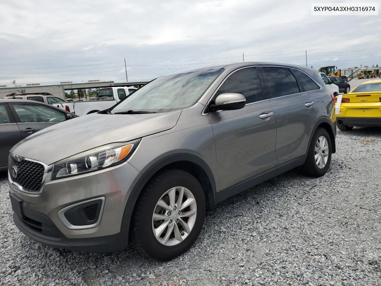 2017 Kia Sorento Lx VIN: 5XYPG4A3XHG316974 Lot: 63234575