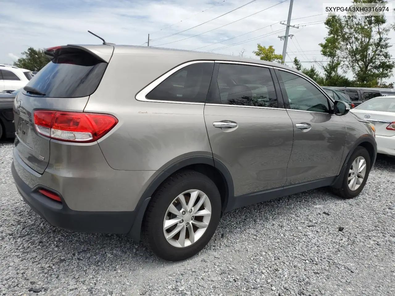 2017 Kia Sorento Lx VIN: 5XYPG4A3XHG316974 Lot: 63234575