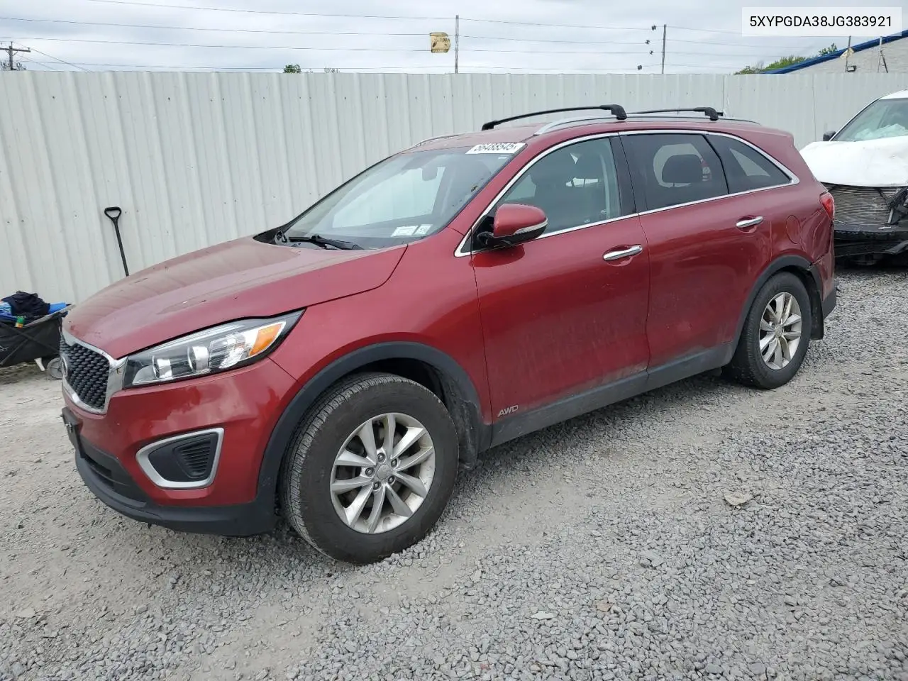 2018 Kia Sorento Lx VIN: 5XYPGDA38JG383921 Lot: 56488545