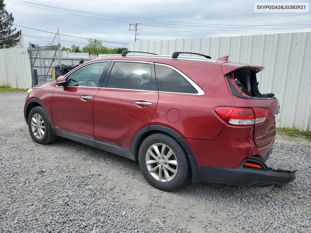 2018 Kia Sorento Lx VIN: 5XYPGDA38JG383921 Lot: 56488545