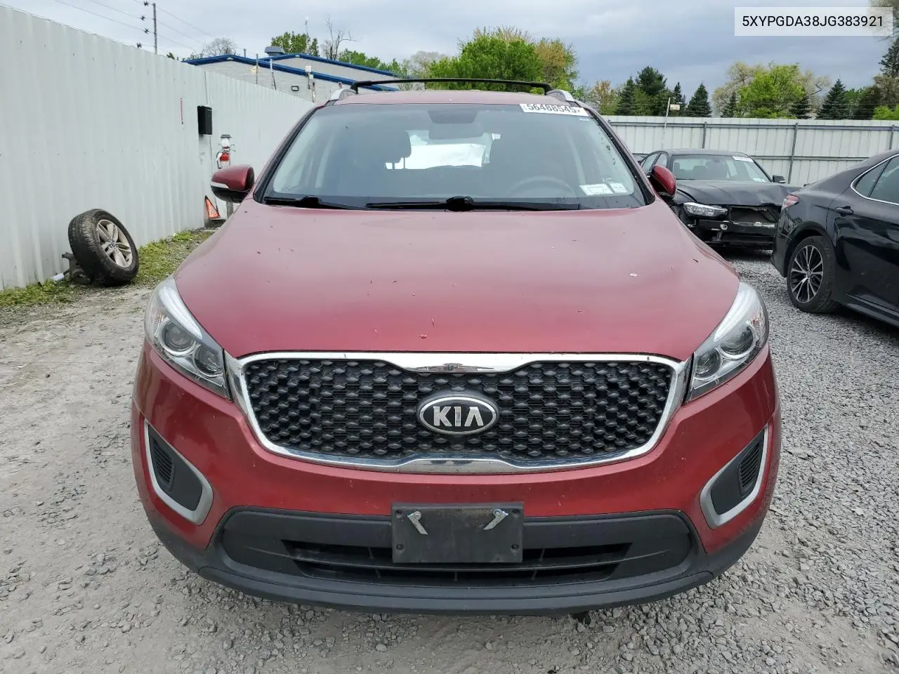 2018 Kia Sorento Lx VIN: 5XYPGDA38JG383921 Lot: 56488545