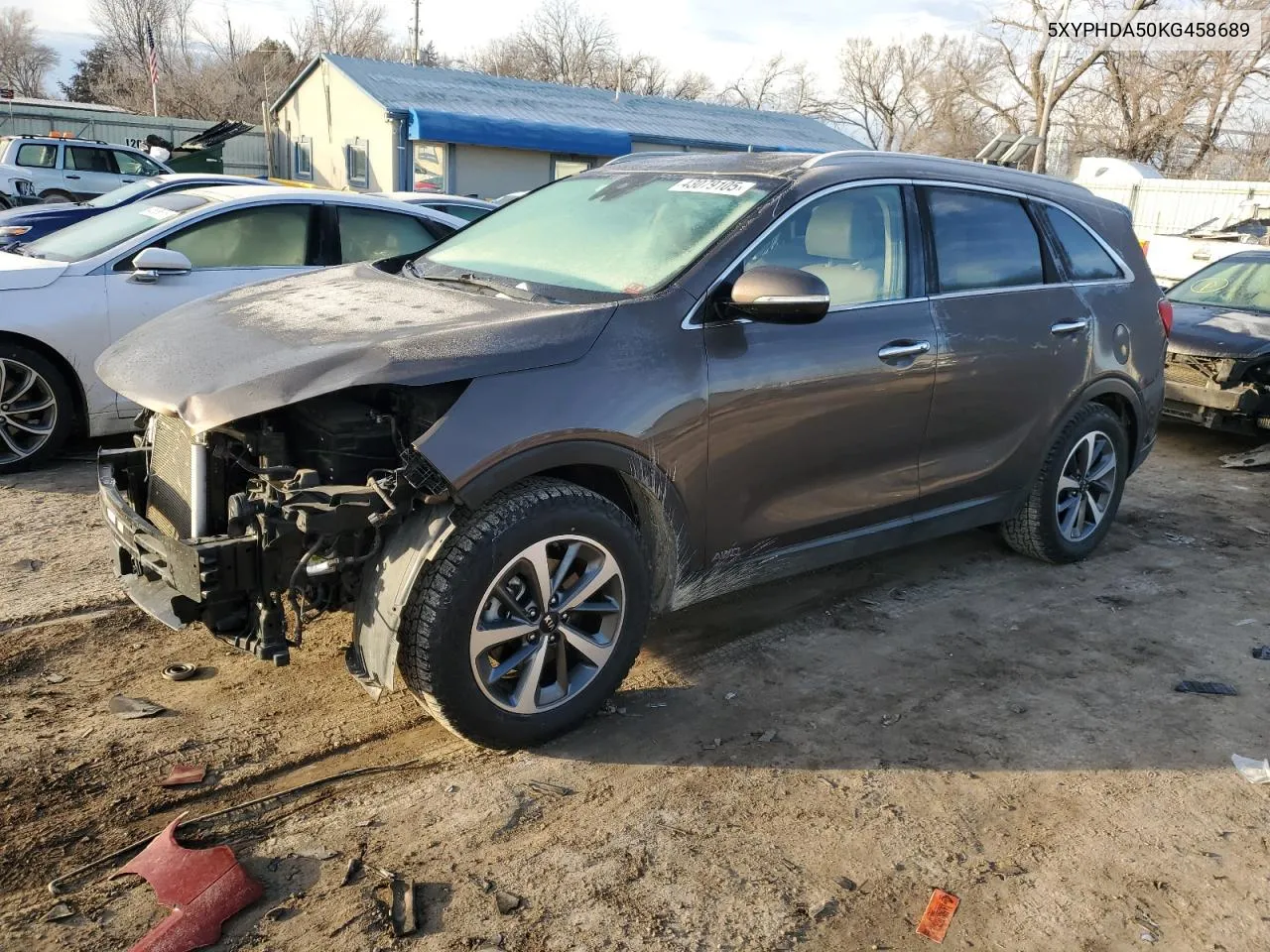 2019 Kia Sorento Ex VIN: 5XYPHDA50KG458689 Lot: 43079105