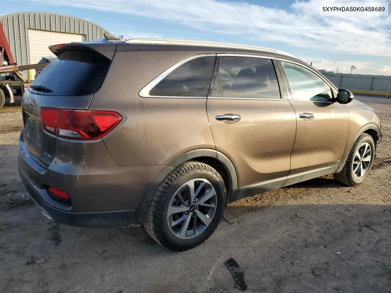 2019 Kia Sorento Ex VIN: 5XYPHDA50KG458689 Lot: 43079105