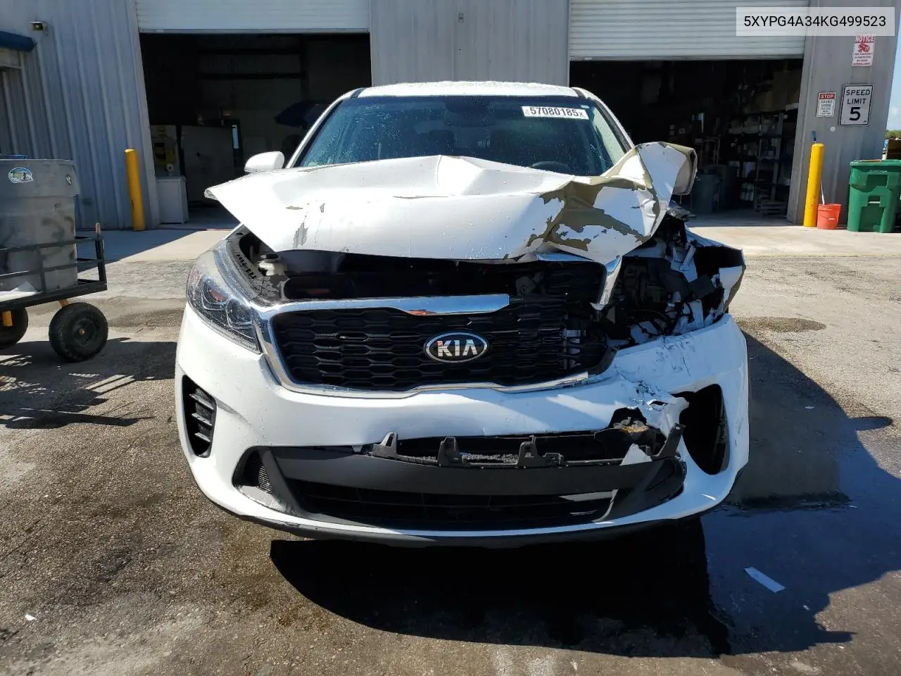 2019 Kia Sorento L VIN: 5XYPG4A34KG499523 Lot: 57080185