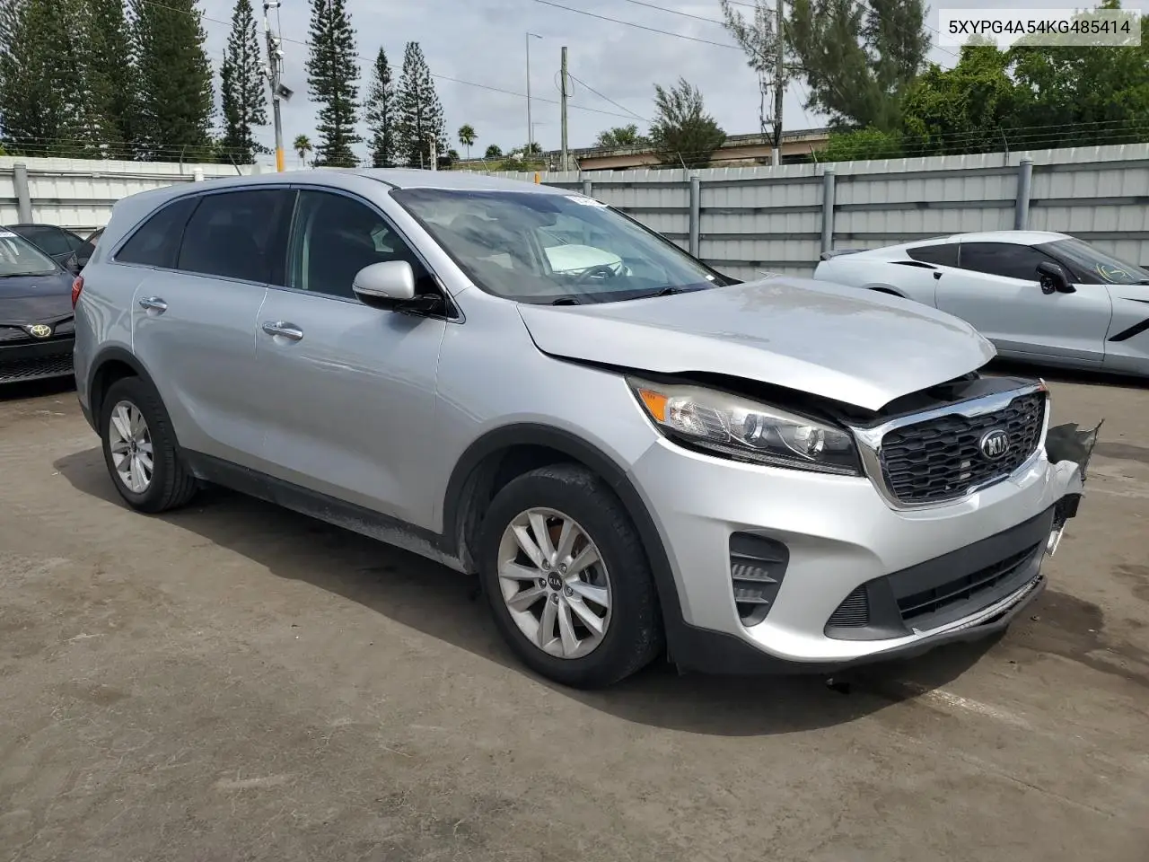 2019 Kia Sorento Lx VIN: 5XYPG4A54KG485414 Lot: 62548215