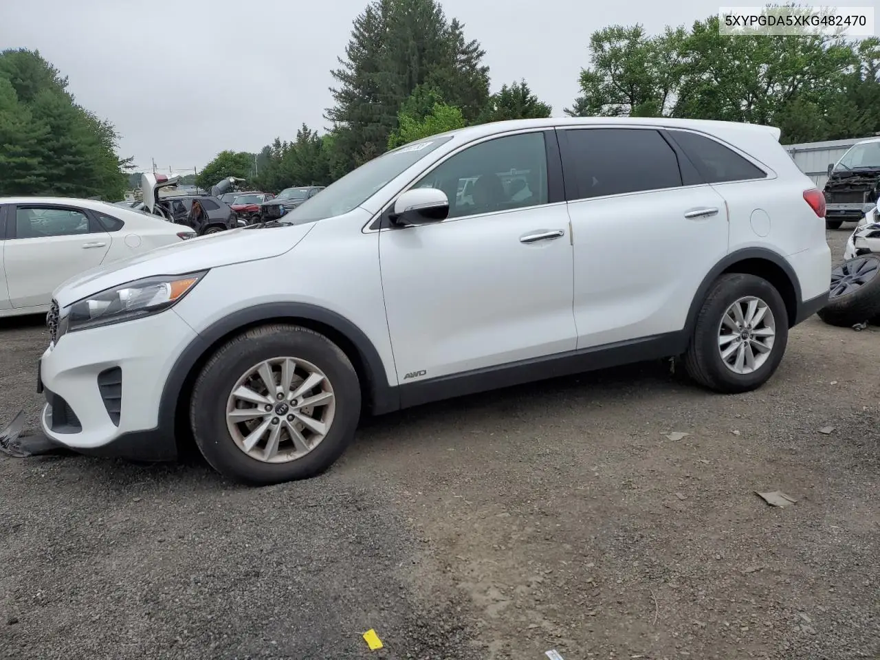 2019 Kia Sorento Lx VIN: 5XYPGDA5XKG482470 Lot: 62882795