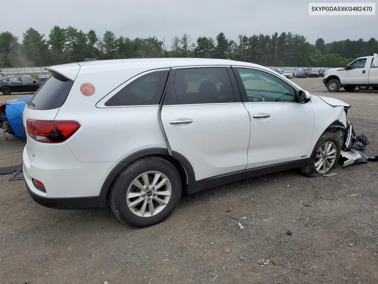 2019 Kia Sorento Lx VIN: 5XYPGDA5XKG482470 Lot: 62882795