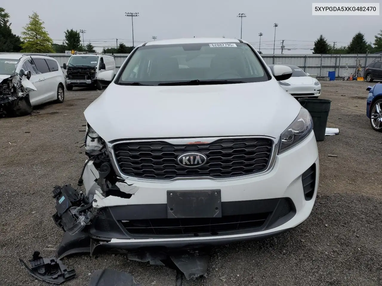 2019 Kia Sorento Lx VIN: 5XYPGDA5XKG482470 Lot: 62882795