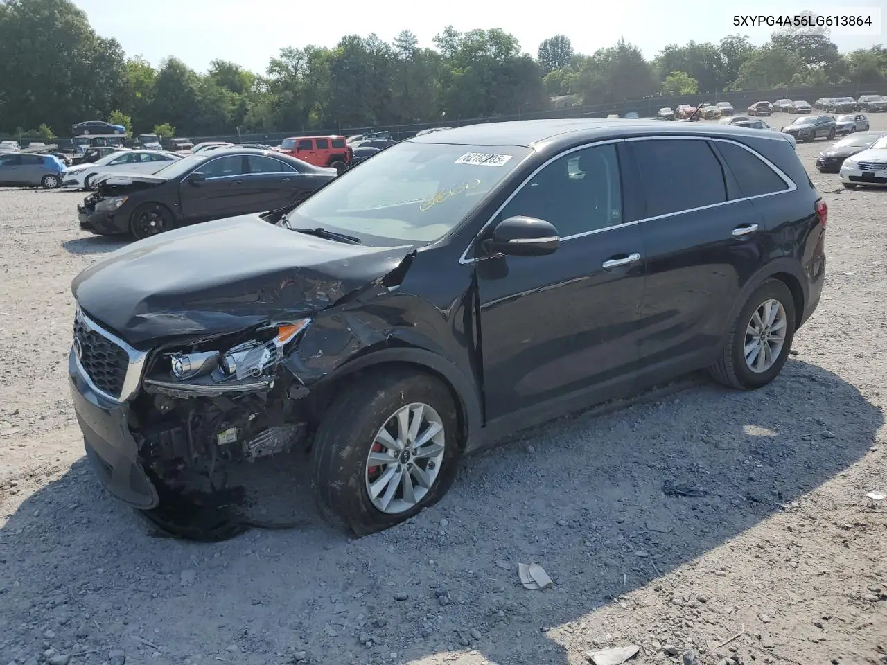 2020 Kia Sorento S VIN: 5XYPG4A56LG613864 Lot: 62182205