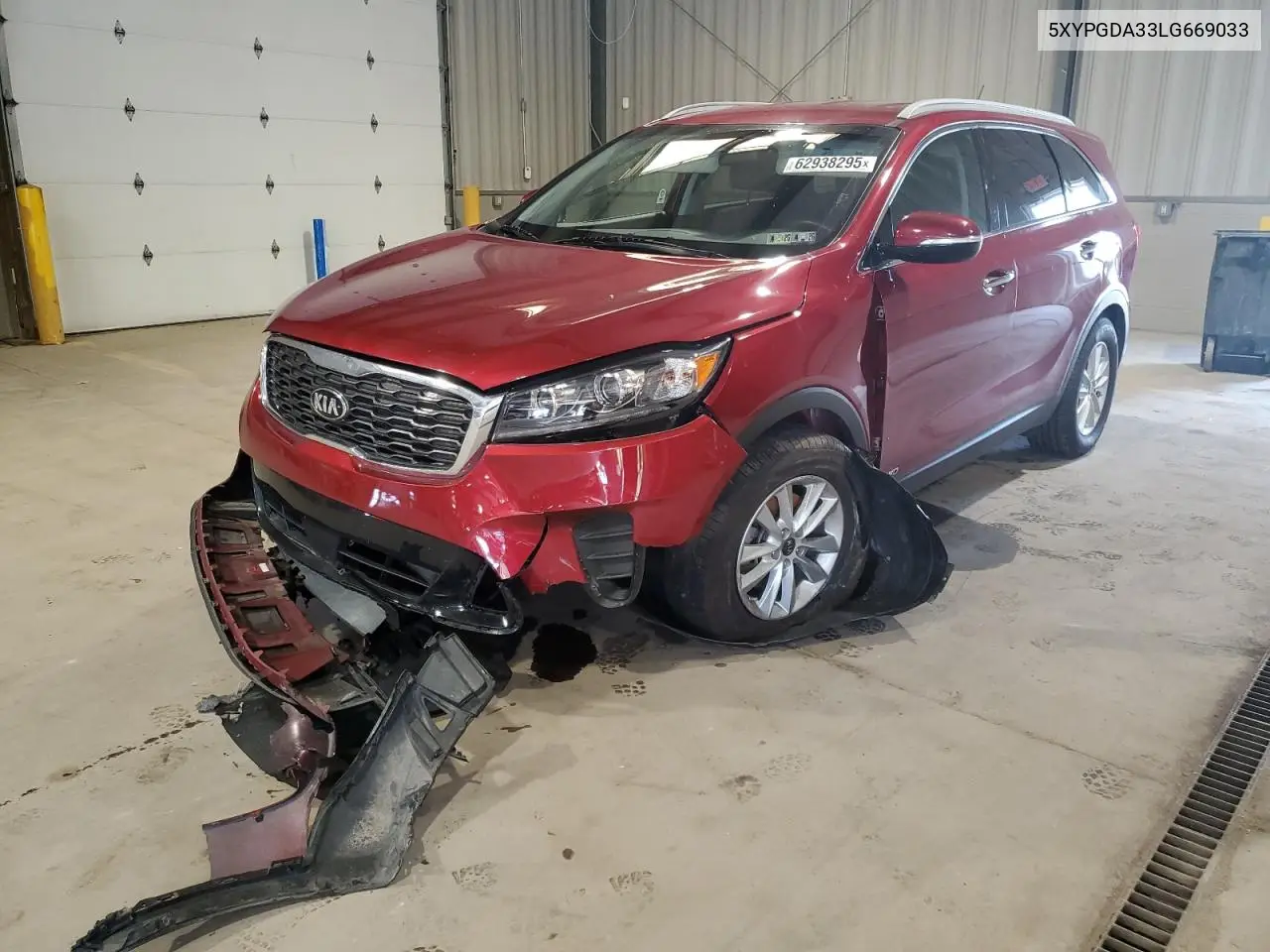 2020 Kia Sorento L VIN: 5XYPGDA33LG669033 Lot: 62938295