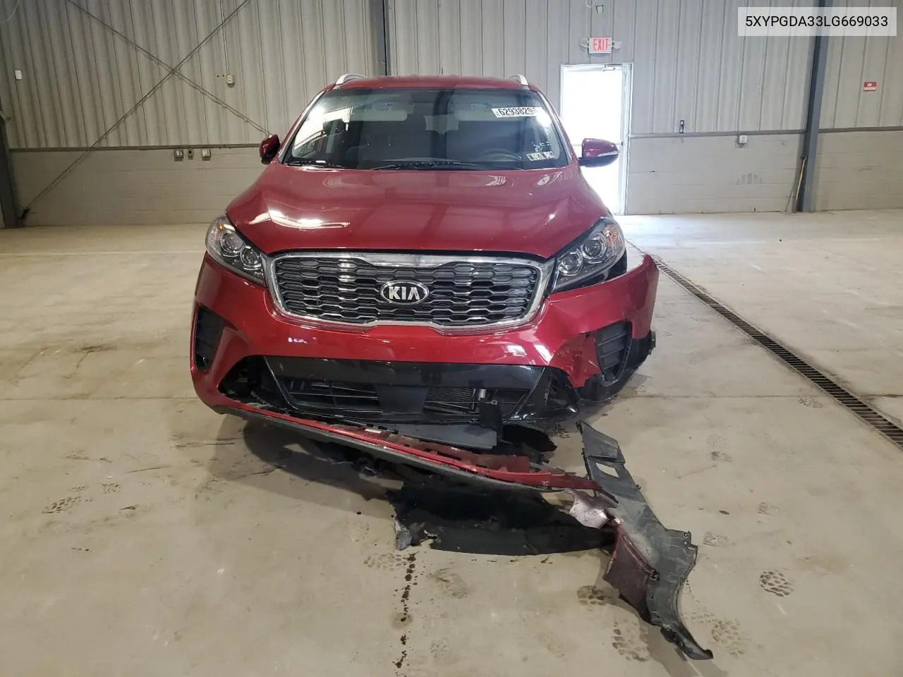 2020 Kia Sorento L VIN: 5XYPGDA33LG669033 Lot: 62938295