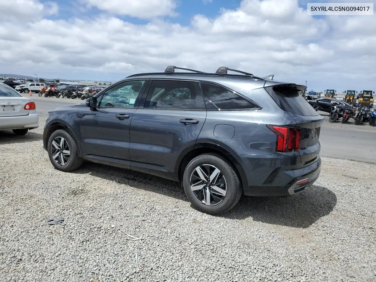2022 Kia Sorento S VIN: 5XYRL4LC5NG094017 Lot: 56174025