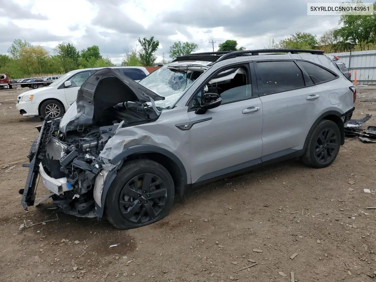 2022 Kia Sorento S VIN: 5XYRLDLC5NG143961 Lot: 56420525