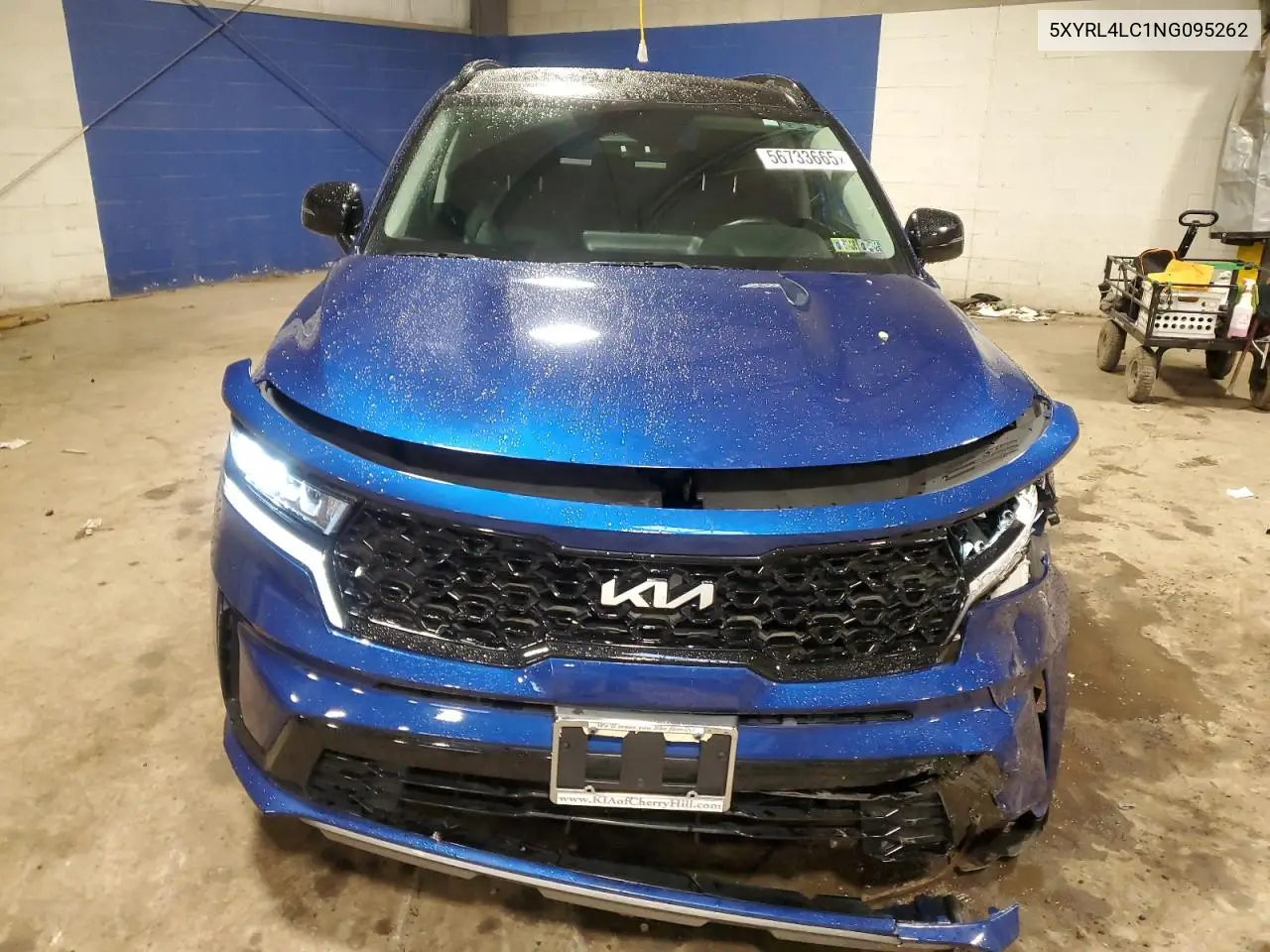 2022 Kia Sorento S VIN: 5XYRL4LC1NG095262 Lot: 56733665