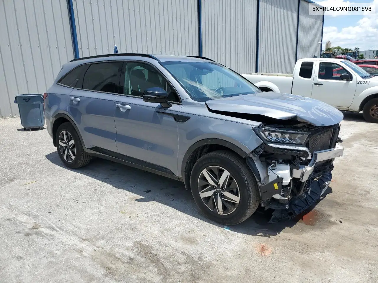 2022 Kia Sorento S VIN: 5XYRL4LC9NG081898 Lot: 57136125