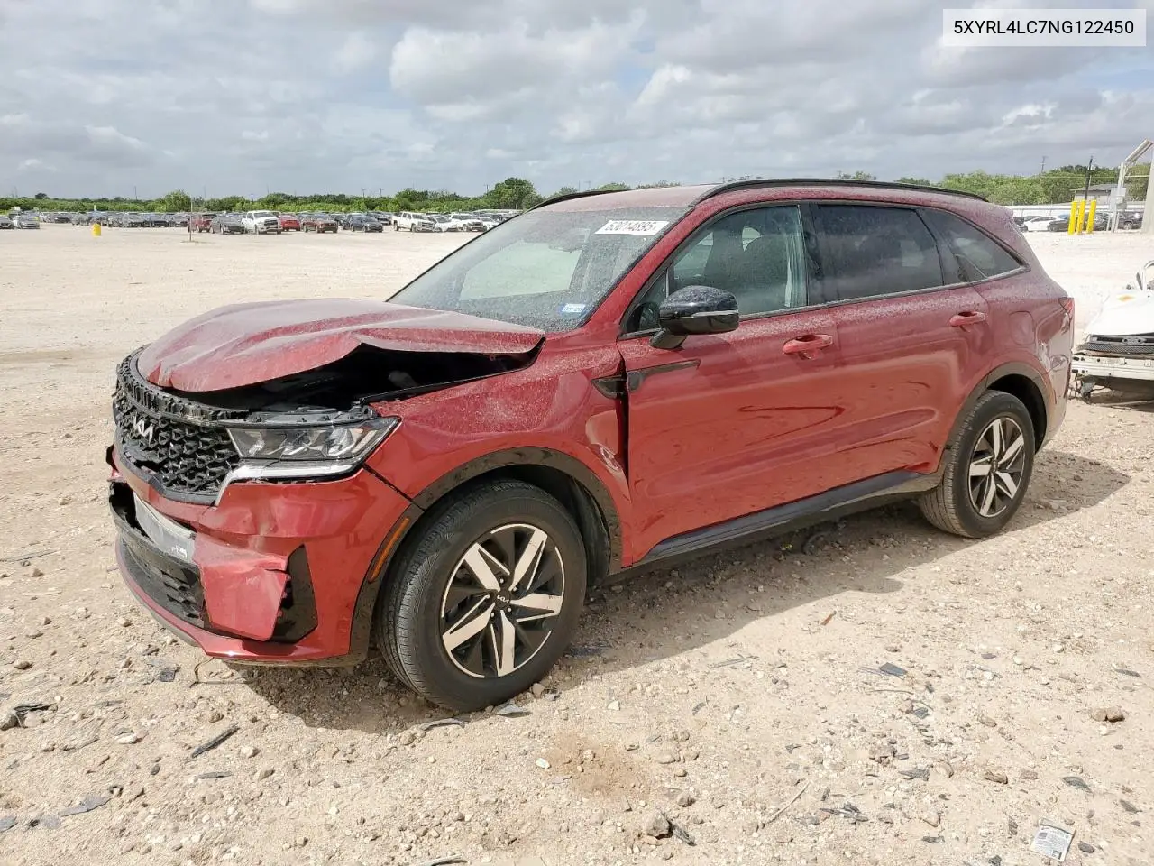2022 Kia Sorento S VIN: 5XYRL4LC7NG122450 Lot: 63014895