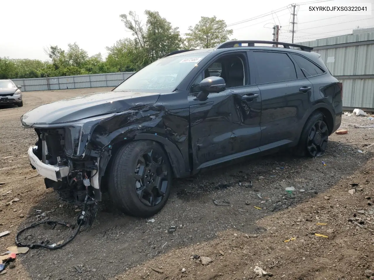 2025 Kia Sorento Sx VIN: 5XYRKDJFXSG322041 Lot: 58872465