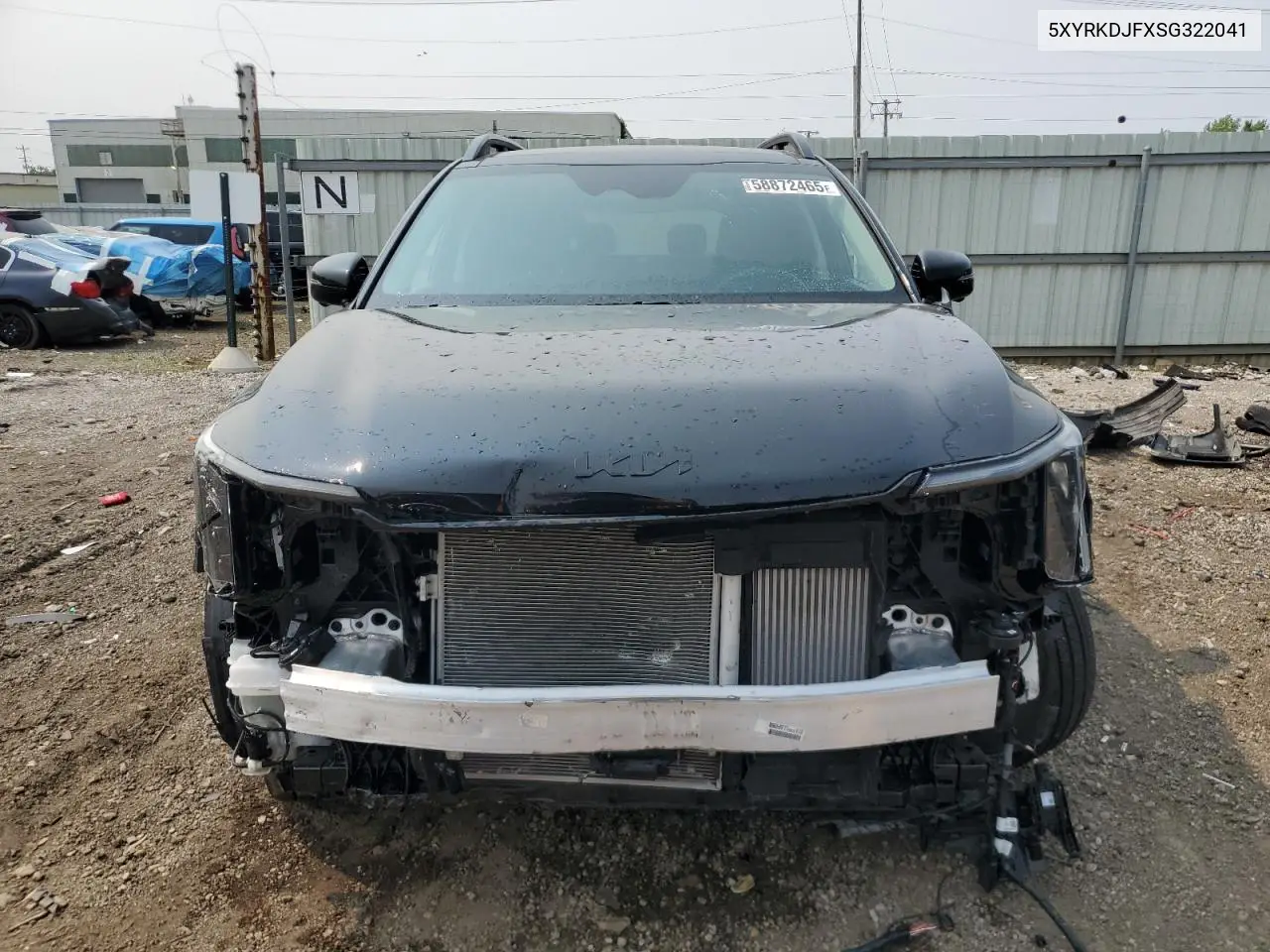 2025 Kia Sorento Sx VIN: 5XYRKDJFXSG322041 Lot: 58872465