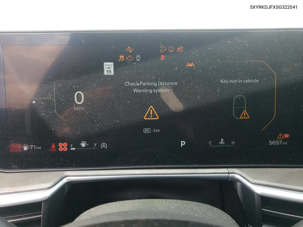 2025 Kia Sorento Sx VIN: 5XYRKDJFXSG322041 Lot: 58872465