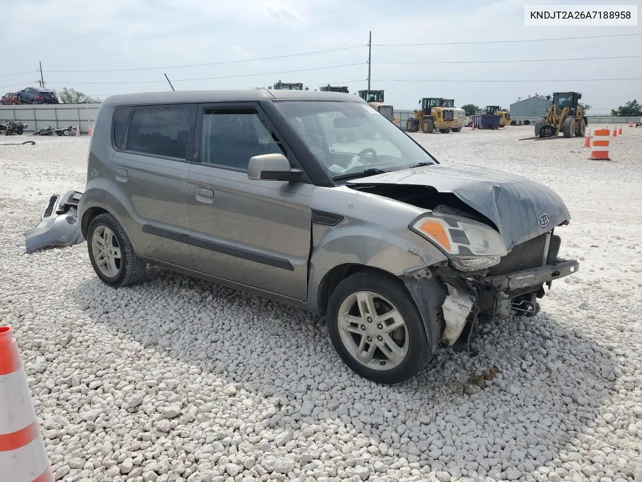 2010 Kia Soul + VIN: KNDJT2A26A7188958 Lot: 53738045