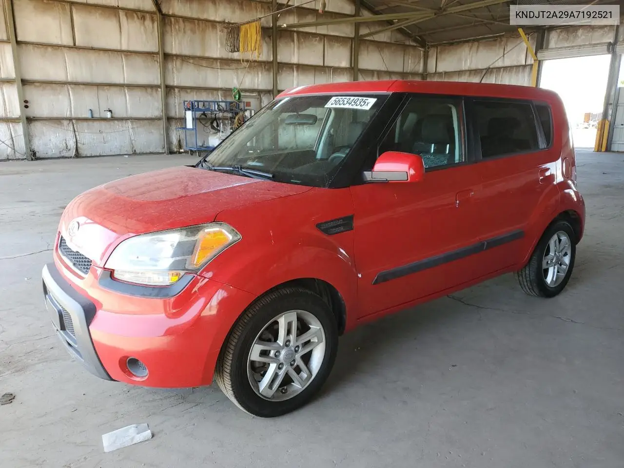 2010 Kia Soul + VIN: KNDJT2A29A7192521 Lot: 56534935