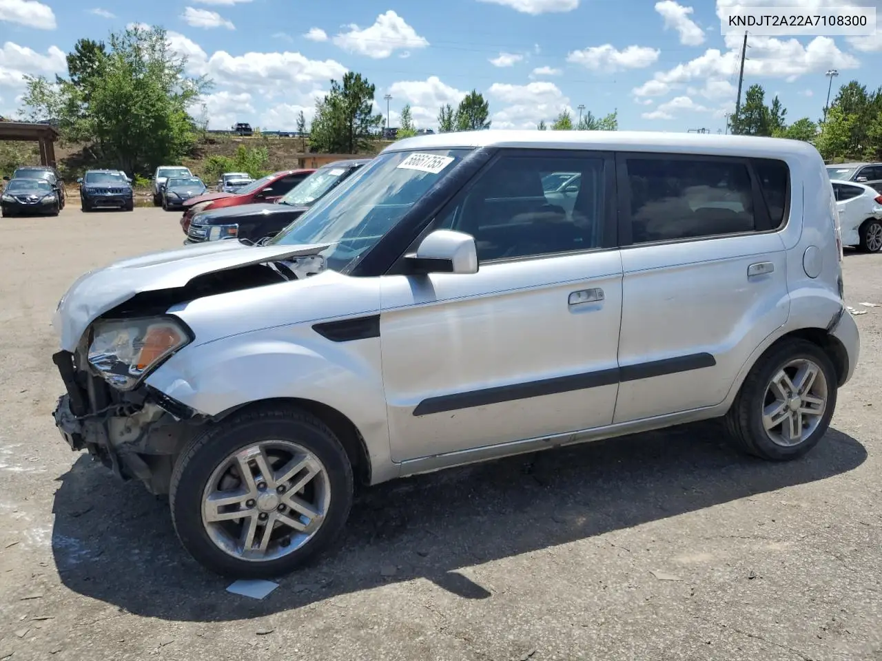 2010 Kia Soul + VIN: KNDJT2A22A7108300 Lot: 56661755