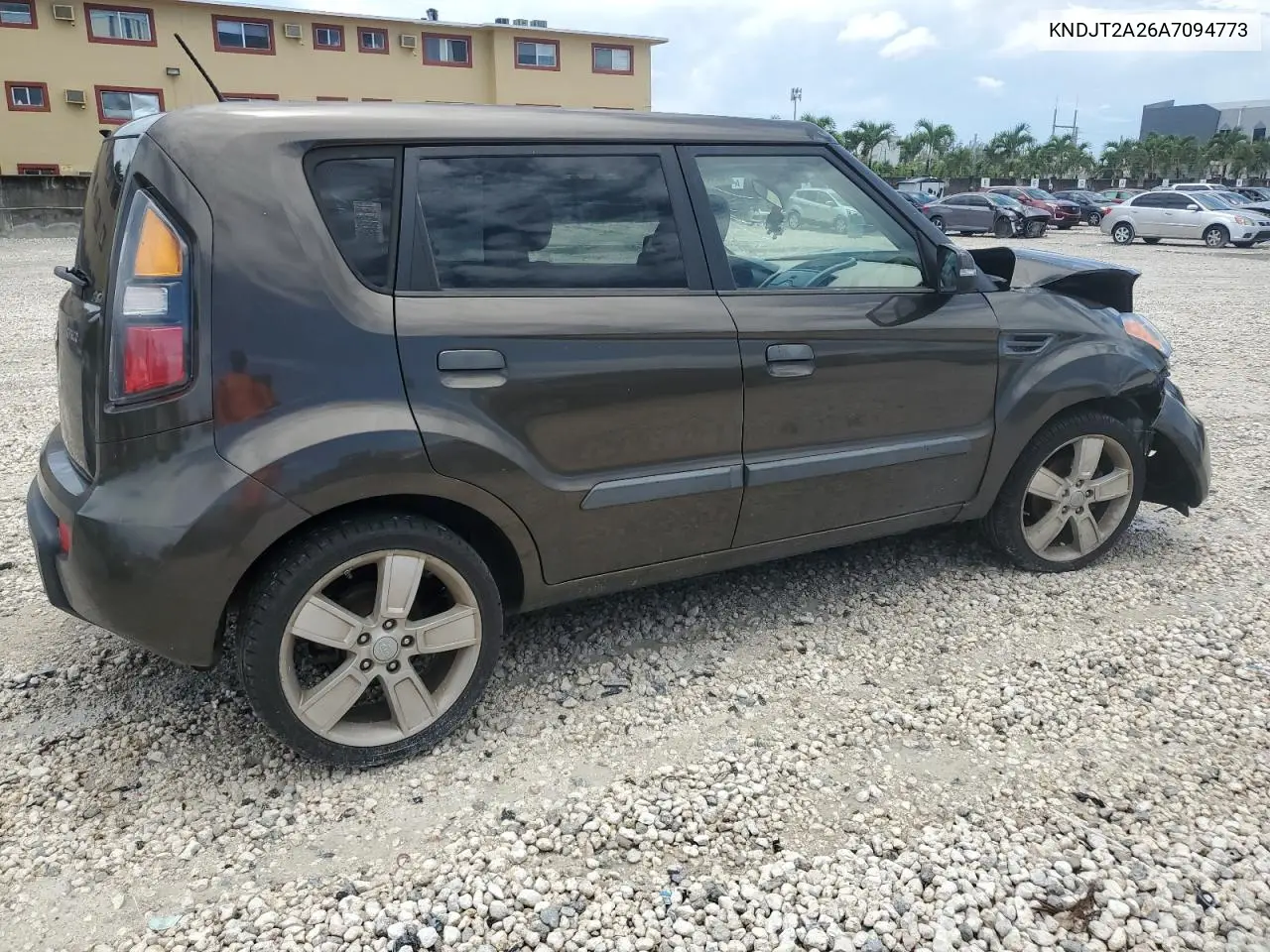 2010 Kia Soul + VIN: KNDJT2A26A7094773 Lot: 62481335