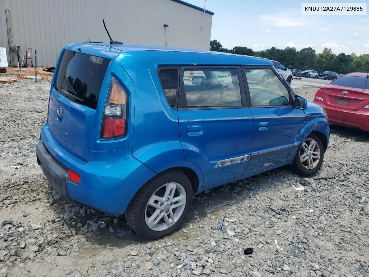 2010 Kia Soul + VIN: KNDJT2A27A7129885 Lot: 62564445