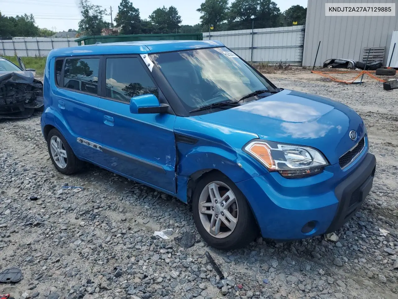 2010 Kia Soul + VIN: KNDJT2A27A7129885 Lot: 62564445