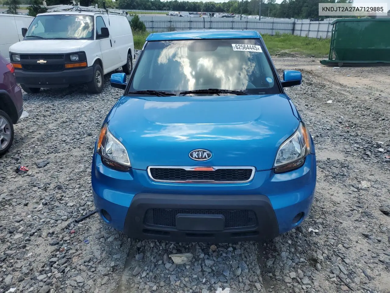 2010 Kia Soul + VIN: KNDJT2A27A7129885 Lot: 62564445