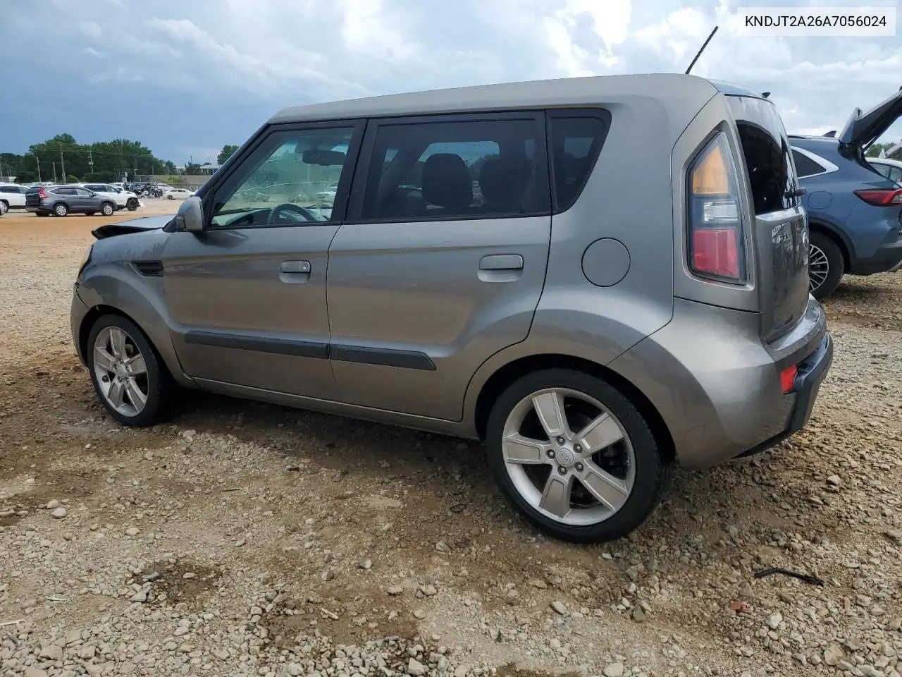 2010 Kia Soul + VIN: KNDJT2A26A7056024 Lot: 62859865