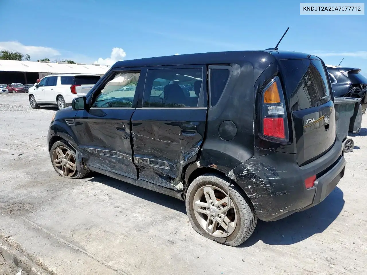 2010 Kia Soul + VIN: KNDJT2A20A7077712 Lot: 62913045