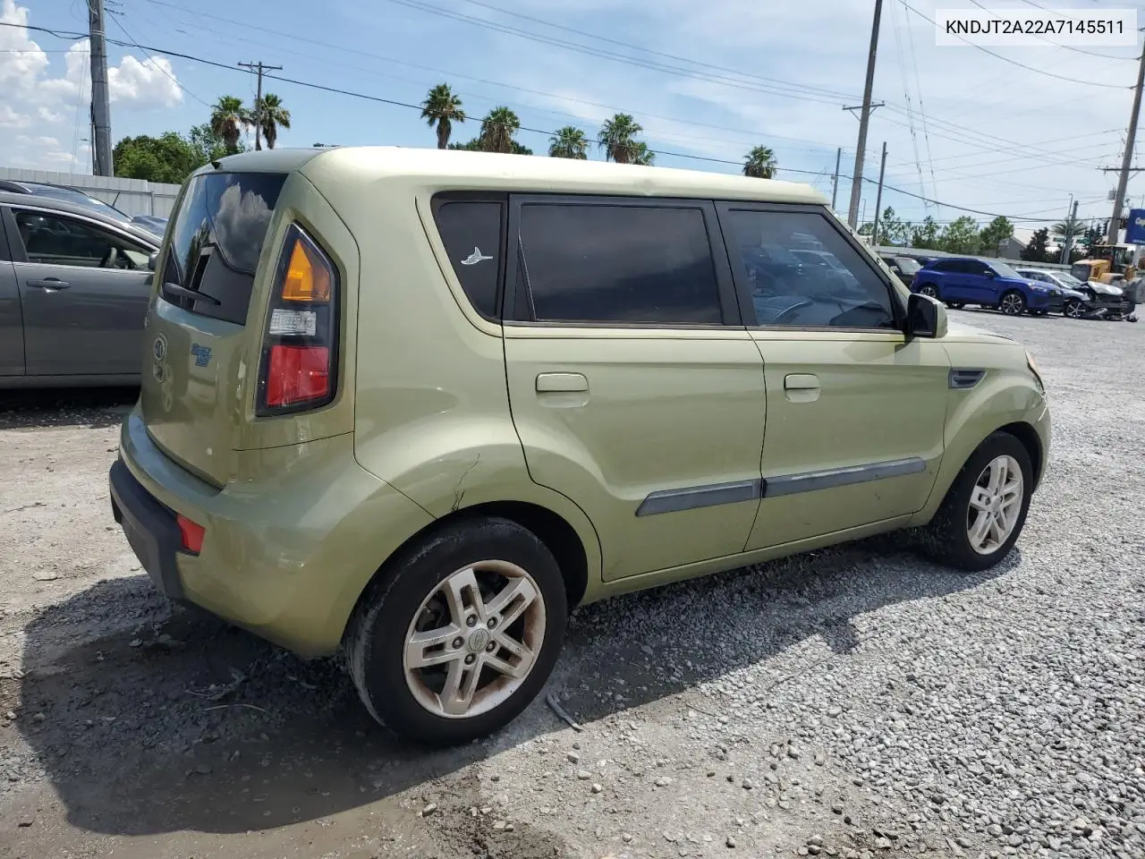 2010 Kia Soul + VIN: KNDJT2A22A7145511 Lot: 63933675