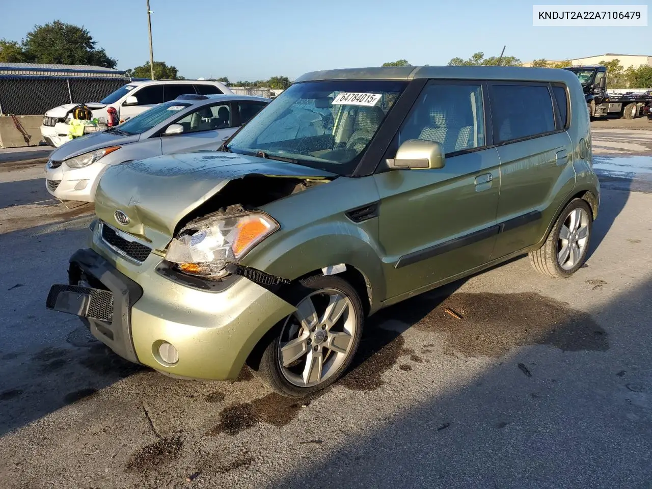 2010 Kia Soul + VIN: KNDJT2A22A7106479 Lot: 64784015