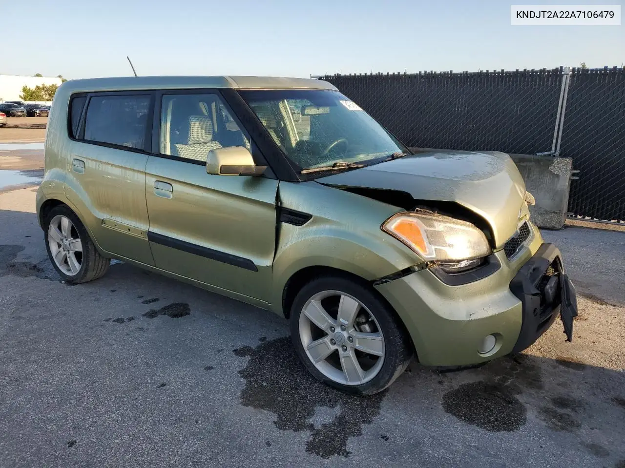 2010 Kia Soul + VIN: KNDJT2A22A7106479 Lot: 64784015