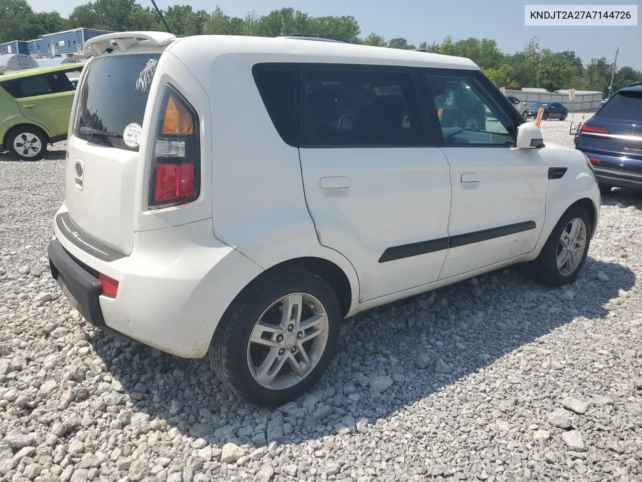 2010 Kia Soul + VIN: KNDJT2A27A7144726 Lot: 64906905